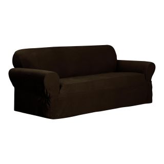 Stretch Dot 1 pc. Sofa Slipcover, Chocolate (Brown)