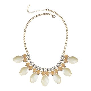 MIXIT Mixit Peach & White Bib Necklace