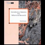 Introductory Statistics for Behavioral Research