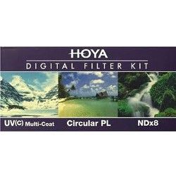 Hoya 72mm Digital Filter Kit With UV, Circular Polarizer, NDX8