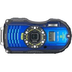 Ricoh WG 4 GPS 16MP HD 1080p Waterproof Digital Camera   Blue