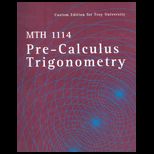 MTH1114  Pre Calculus Trigonometry (Custom Package)
