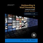 Keyboarding and Word Processing, Lessons 1 110
