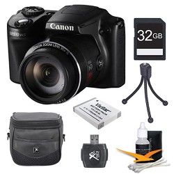 Canon PowerShot SX510 HS 12.1 MP Digital Camera 32GB Kit