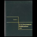 Guide to U. S. Government Publications