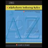 Alphabetic Indexing Rules   With CD