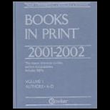 Books in Print, 2001 2002 Volume 9   Publishers