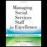 Managing Social Service Staff for Excellence