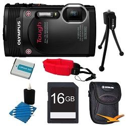 Olympus TG 850 16MP Waterproof Shockproof Freezeproof Digital Camera Black Kit