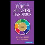 Concise Public Speaking Handbook   With Access