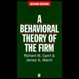 Behavioral Theory Of The Firm