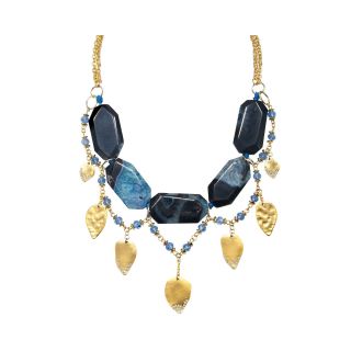 PALOMA & ELLIE Blue Agate Statement Necklace, Womens