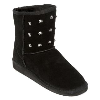 ARIZONA Channing Casual Suede Boots, Black, Womens