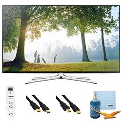 Samsung 40 Full HD 1080p Smart HDTV 120HZ with Wi Fi Plus Hook Up Bundle   UN40