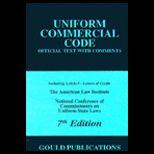 Uniform Commercial Code  Official Text With Comments