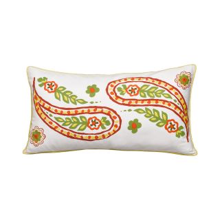 Colonial Floral Paisley Oblong Decorative Pillow