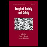 Excipient Toxicity and Safety