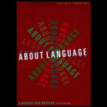 About Language  A Reader for Writers