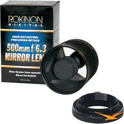 Rokinon 500mm F6.3 Mirror Lens for Pentax (Black Body)   ED500M B