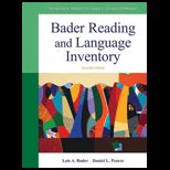 Bader Reading and Language Inventory   With DVD