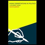 Doing Dissertations in Politics  A Student Guide