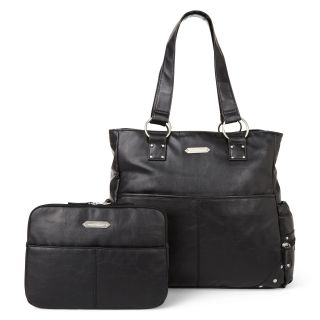 WENDY BELLISSIMO Wendy Bellissimo Distressed Silver Stud Tote, Black