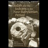 Judah and Judeans in Neo Babylonian Period