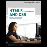 HTML  Comprehensive Concepts and Techniques