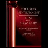 Greek New Testament UBS4 With NRSV and NIV