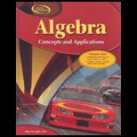 Algebra  Concepts and Applications, Volume 1