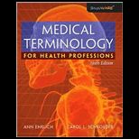 Medical Terminology for Health Professions   With CD   Package