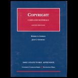 Copyright, Cases and Materials  With 2002 Statutory Appendix