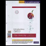 Introductory Algebra With CD (Looseleaf), Books a la Carte Edition