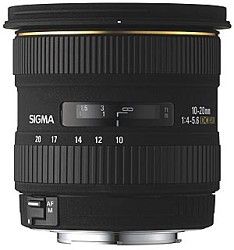 Sigma Super Wide Angle Zoom 10 20mm f/4 5.6 EX DC HSM AF Lens for Canon Digital