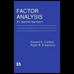 Factor Analysis  An Applied Approach