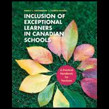 Inclusion of Exceptional Learners in Canadian Schools A Practical Handbook for Teachers With Access (Looseleaf)