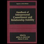 Handbook of Interpersonal Commitment