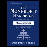 Nonprofit Handbook Management 2000 Supplement Volume 1