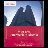 MTH1105  Intermediate Algebra  With 2 CDs (Custom)