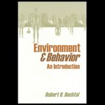 Environment and Behavior Research  An Introduction