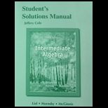 Intermediate Algebra Stud. Solution Manual