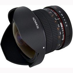 Rokinon 8mm f/3.5 HD Fisheye Lens with Removeable Hood for Sony DSLRs (HD8M S)