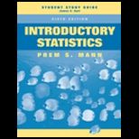 Introductory Statistics   Student Study Guide