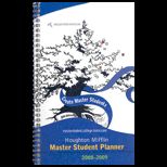 Master Student Planner 2008 2009