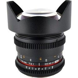 Rokinon 14mm T3.1 Aspherical Wide Angle Cine Lens, De clicked Aperture for Nikon