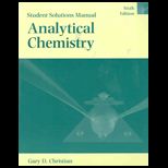 Analytical Chemistry (Student Solutions Manual)