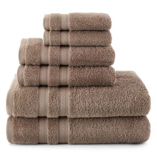 ROYAL VELVET Pure Perfection 6 pc. Bath Towel Set, Dark Mocha
