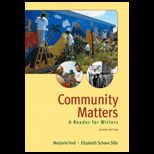 Community Matters  Reader for Writers