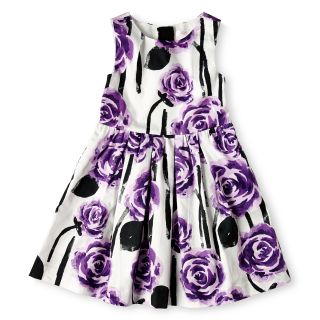 JOE FRESH Joe Fresh Purple Floral Sleeveless Dress   Girls 1t 5t, Girls