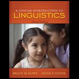 Concise Introduction to Linguistics